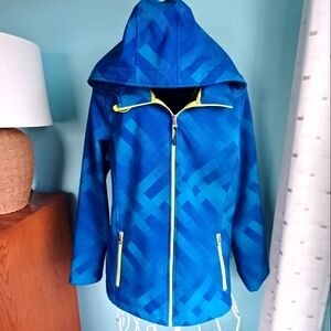 EUC ZeroXposur Fleece Lined Blue Hooded Jacket - Women's Size Large